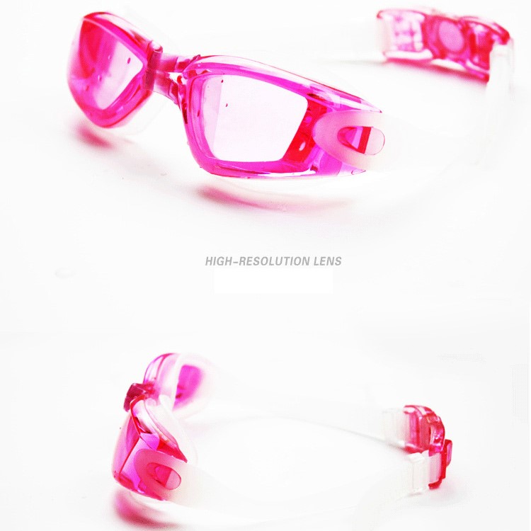Swimming Goggles No Leaking Anti Fog UV Protection Triathlon Swim Goggles with Free Protection Case - Rose-2