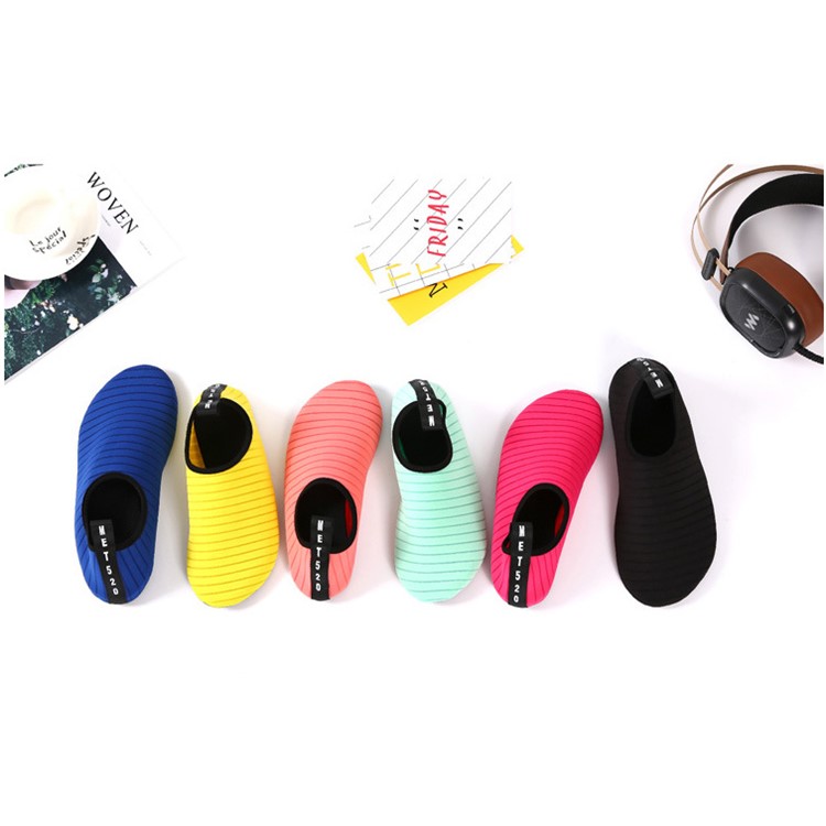 Water Socks Durable Aqua Barefoot Shoes Beach Pool Swimming Snorkeling Shoes - Black, Size: 36-3