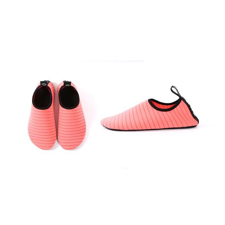 Water Socks Durable Aqua Barefoot Shoes Beach Pool Swimming Snorkeling Shoes - Watermelon Red, Size: 37-2