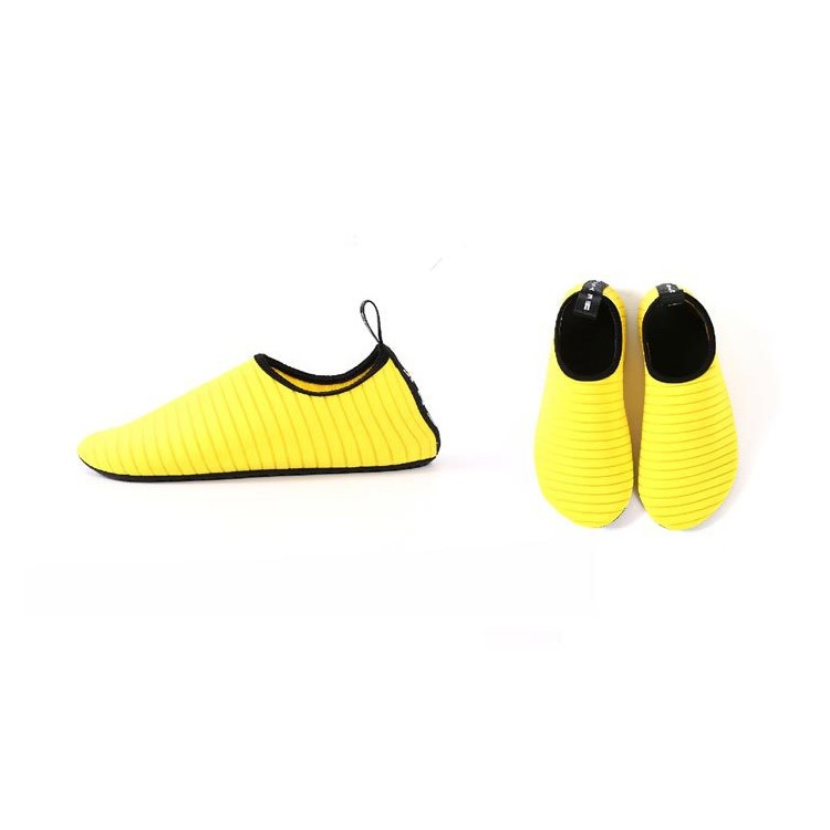 Water Socks Durable Aqua Barefoot Shoes Beach Pool Swimming Snorkeling Shoes - Yellow, Size: 39-2