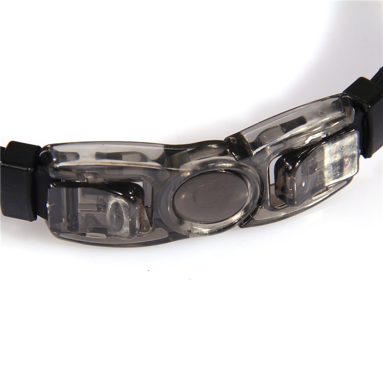 Waterproof Mirrored & Clear Anti Fog UV400 Protection Plated Swimming Goggles with Cap etc. - Black-6