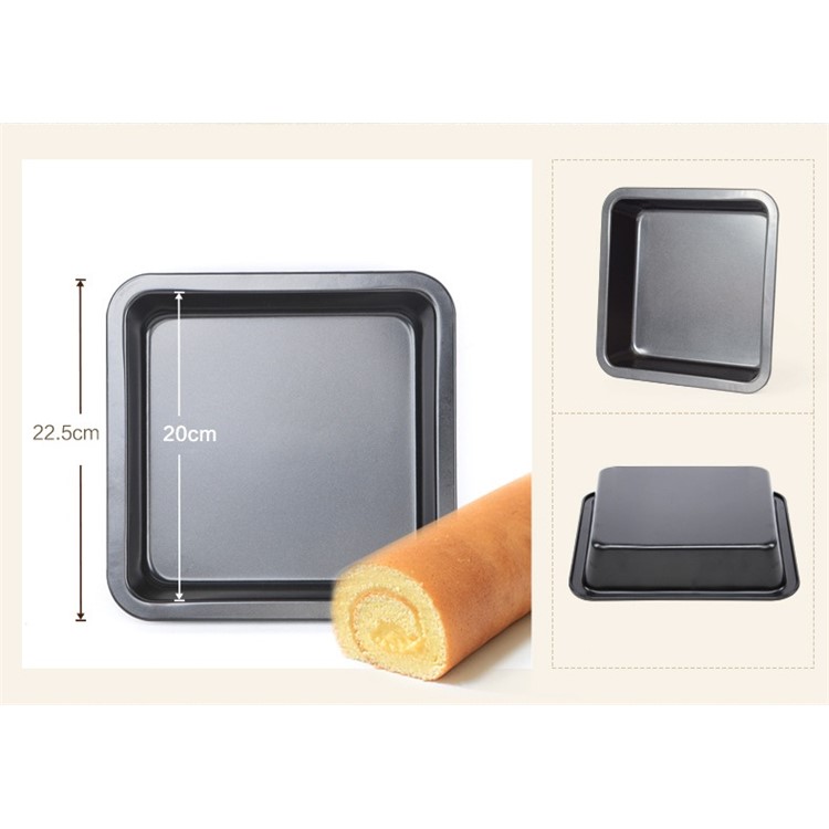 5-Piece Non-Stick Stainless Steel Bakeware Set (Pizza/Muffin/Loaf/Cake Pan/Baking Sheet)-3