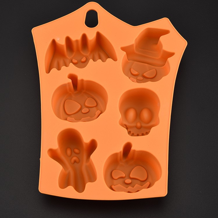 Safety Silicone Halloween Decor DIY Chocolates Ice Cube Cake Mold Cooking Baking Mold-1