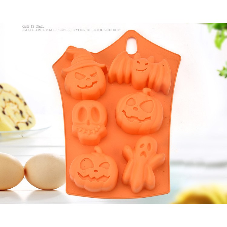Safety Silicone Halloween Decor DIY Chocolates Ice Cube Cake Mold Cooking Baking Mold-2