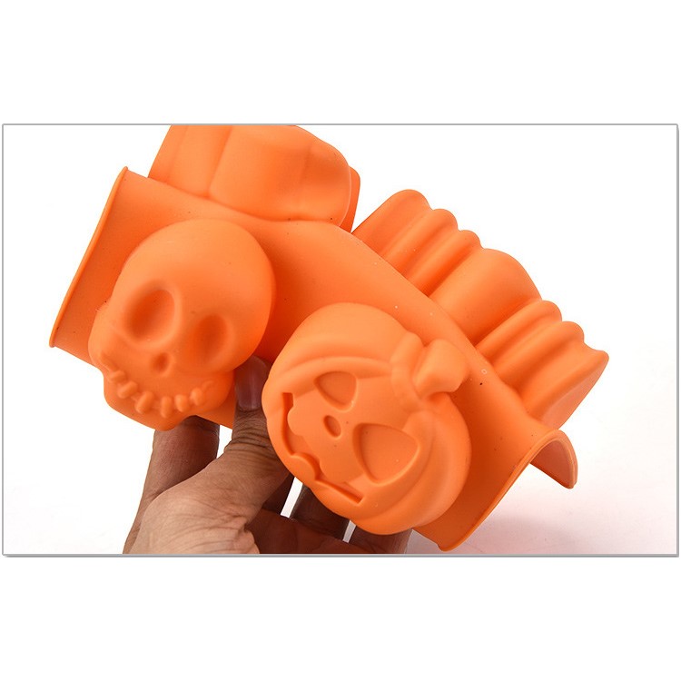Safety Silicone Halloween Decor DIY Chocolates Ice Cube Cake Mold Cooking Baking Mold-3