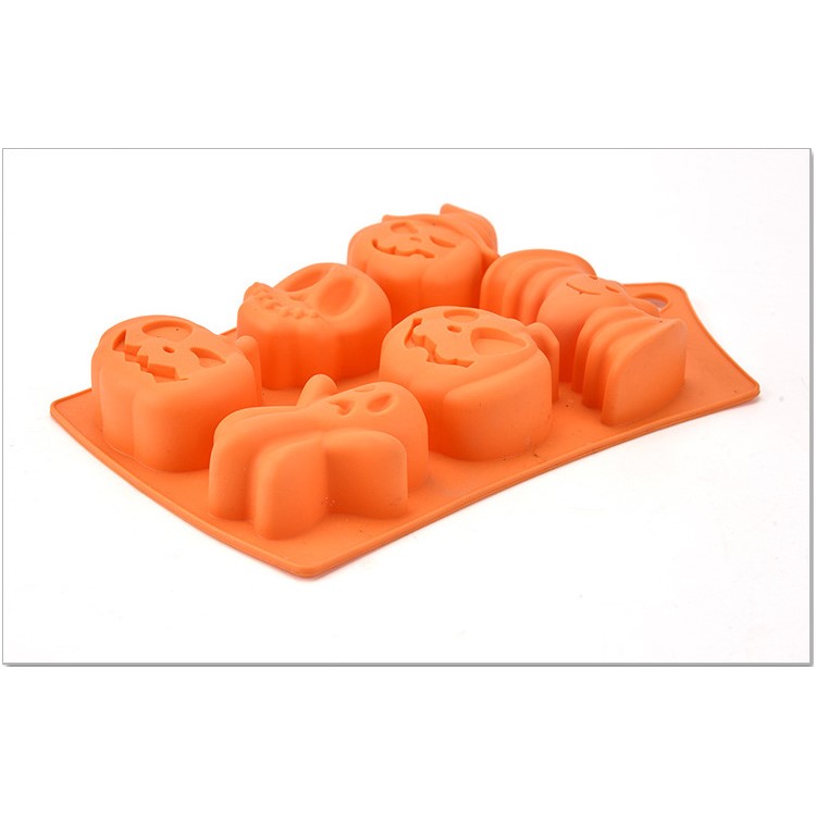 Safety Silicone Halloween Decor DIY Chocolates Ice Cube Cake Mold Cooking Baking Mold-4