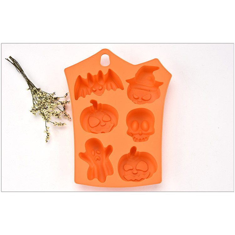 Safety Silicone Halloween Decor DIY Chocolates Ice Cube Cake Mold Cooking Baking Mold-5