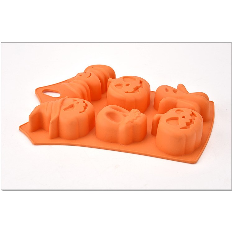 Safety Silicone Halloween Decor DIY Chocolates Ice Cube Cake Mold Cooking Baking Mold-6