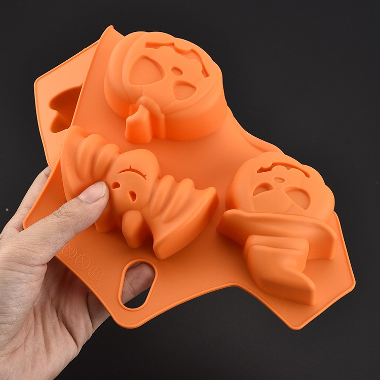 Safety Silicone Halloween Decor DIY Chocolates Ice Cube Cake Mold Cooking Baking Mold-9