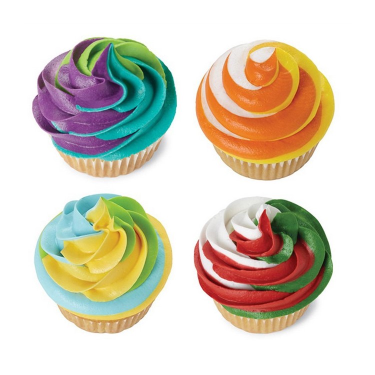 Cake Cooking 3-Color Icing Piping Bag Nozzle Converter Coupler Cake Decorating Tool-4