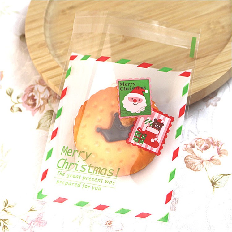 100 Pcs Self-sealing Cookies Candy Bags Cosmetics, Handmade Soap Gift Packing - Mail-1
