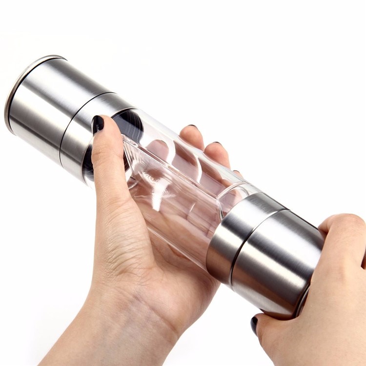Double-ended Manual Salt Pepper Shaker Grinder with Ceramic Grinding Core-12