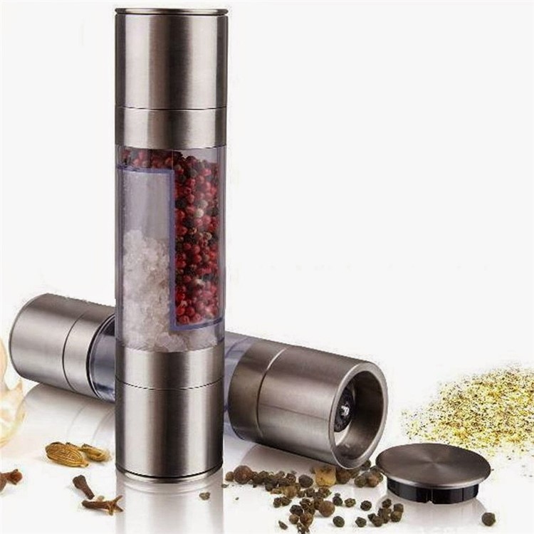 Double-ended Manual Salt Pepper Shaker Grinder with Ceramic Grinding Core-3
