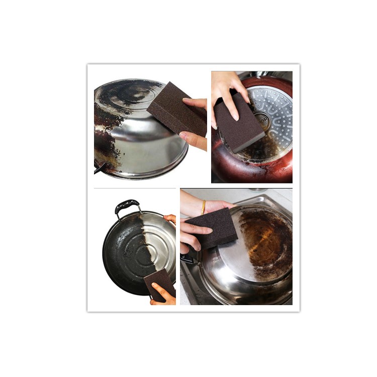 3PCS/Pack Carborundum Magic Sponge Brush Kitchen Home Washing Cleaning Cleaner Tool-12