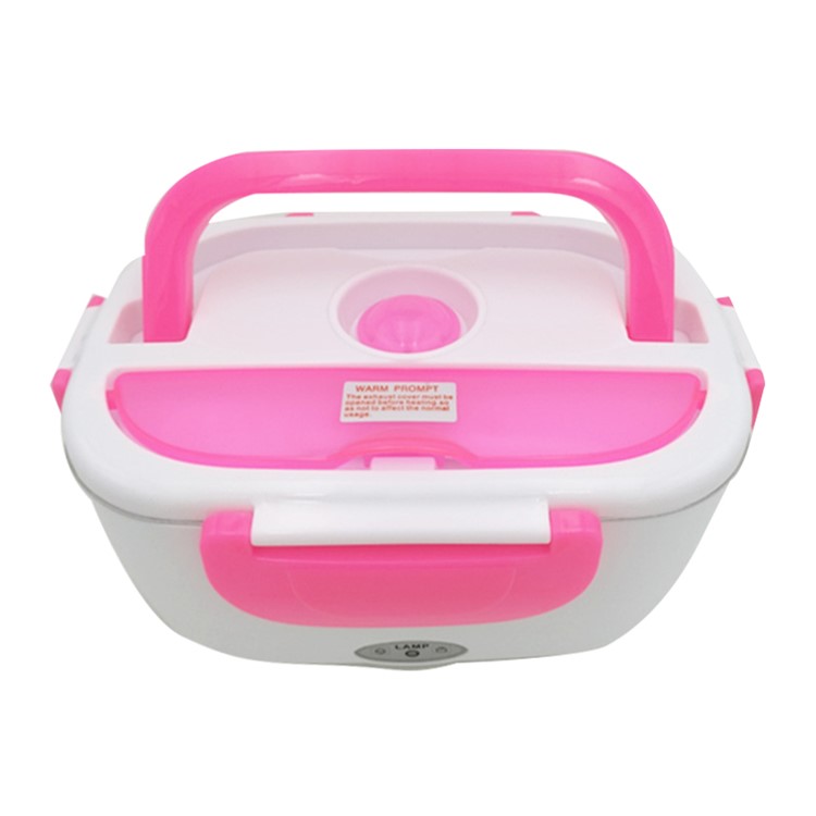Portable Electric Lunch Box Food Heater Lunch Heater with Removable Stainless Steel Container - Rose / EU Plug-3