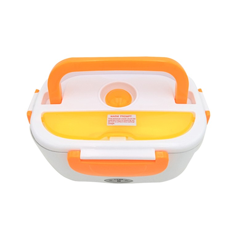 Electric Lunch Box Food Heater Lunch Heater with Removable Stainless Steel Container - Orange / EU Plug-2