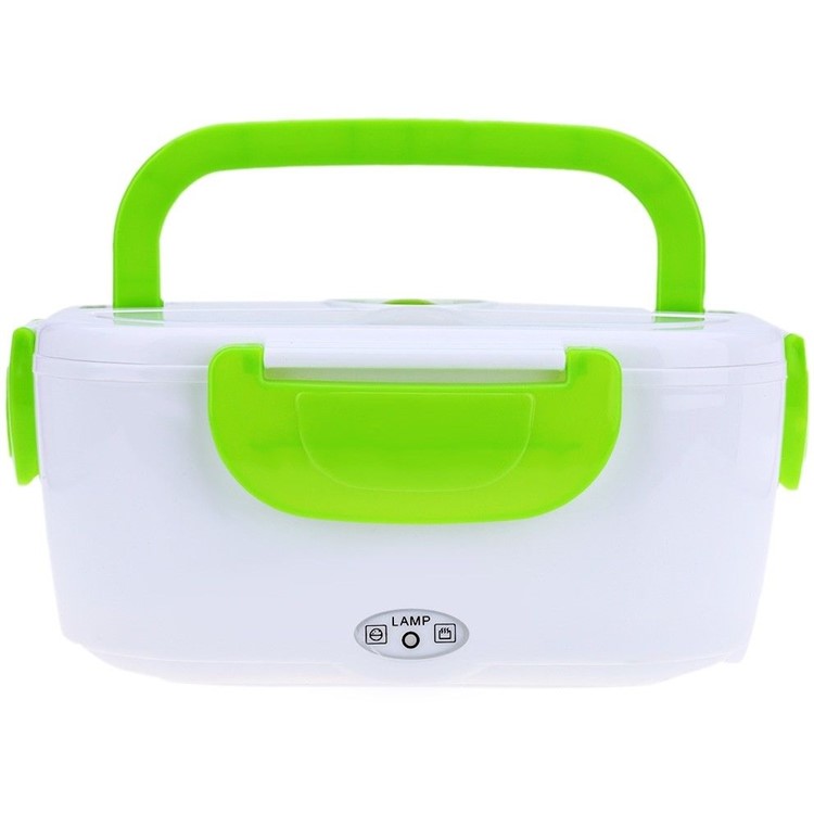 Portable Electric Lunch Box Food Heater Lunch Heater with Removable Stainless Steel Container - Green / EU Plug-5