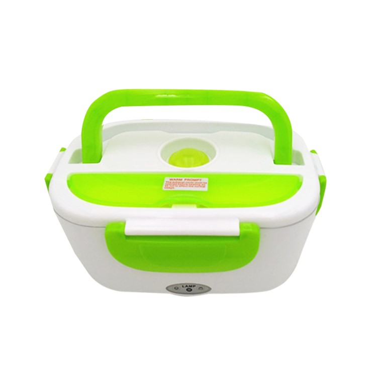 Portable Electric Lunch Box Food Heater Lunch Heater with Removable Stainless Steel Container - Green / EU Plug-7