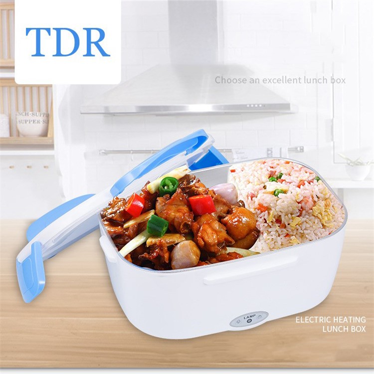 Electric Lunch Box Food Heater Lunch Warmer Heater with Removable Stainless Steel Container - Blue / EU Plug-6