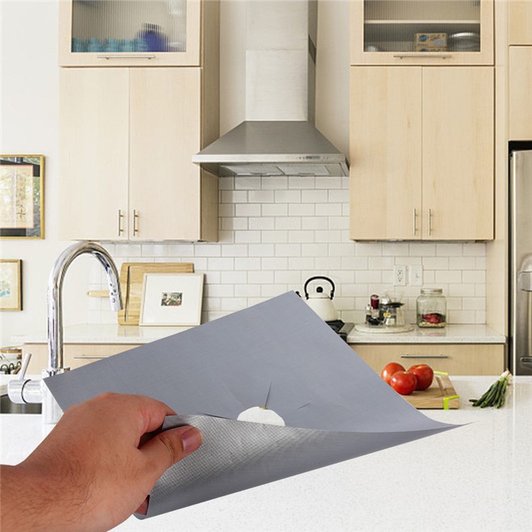 6PCS Non Stick Heat Resistant Gas Stove Burner Covers Protectors-11