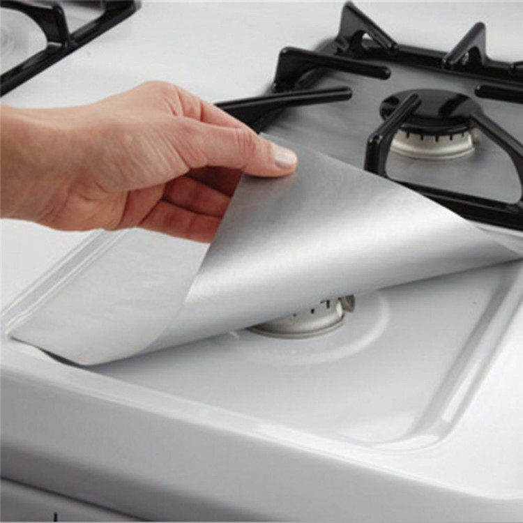 6PCS Non Stick Heat Resistant Gas Stove Burner Covers Protectors-8