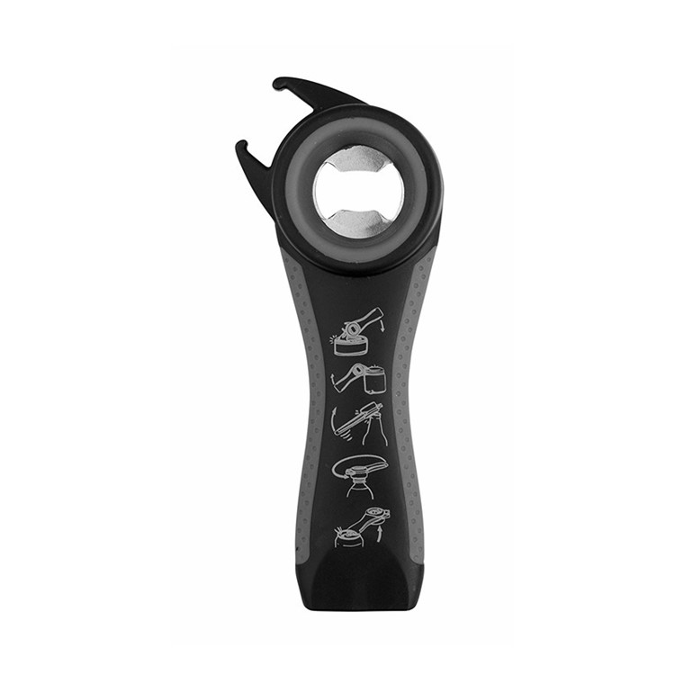 Multifunctional Handy Kitchen Tool Creative Stainless Steel Beer Opener Cans Soda Pops Bottle Opener - Black-1
