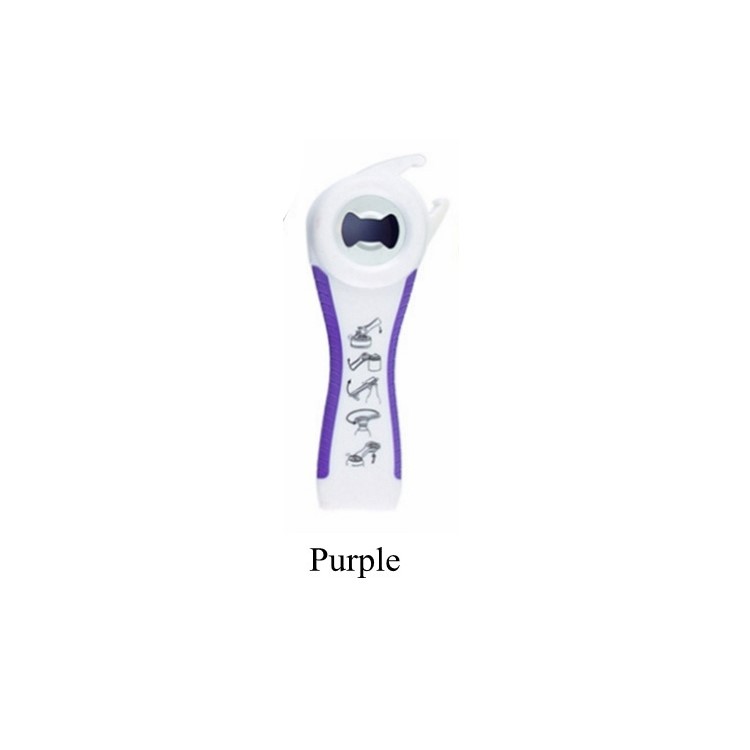 Multifunctional Handy Kitchen Tool Creative Stainless Steel Beer Cans Soda Pops Bottle Opener for Kitchen and Outdoor Camping - Purple-1
