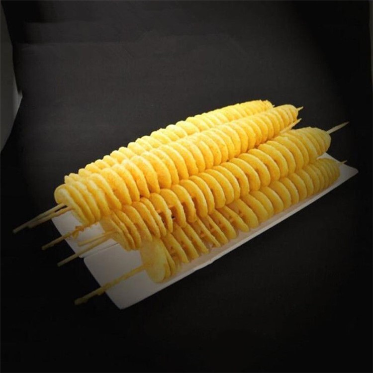 Cooking Kitchen Tool Tornado Potato Spiral Cutter Slicer Chips 4 Spits Tower Making Twist Shredder-3
