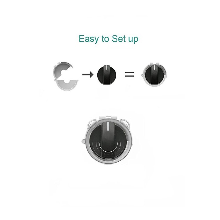 4PCS/Pack Universal Kitchen Stove Knob Covers Oven Knobs Protector Gas Child Safety Locks-6