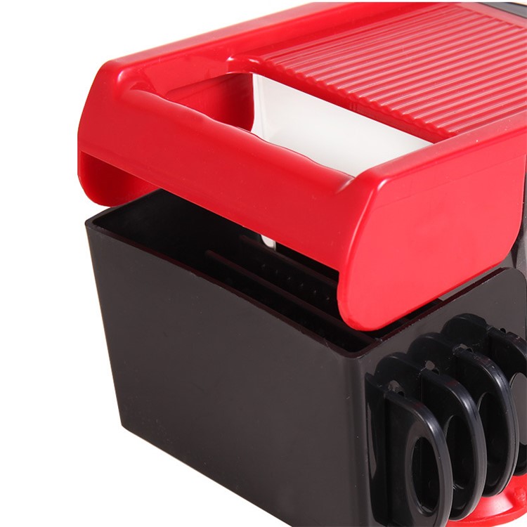 Vegetable Slicer Cutter, Peeler, Hand Protector, Storage Container with 6 Interchangeable Blades-12