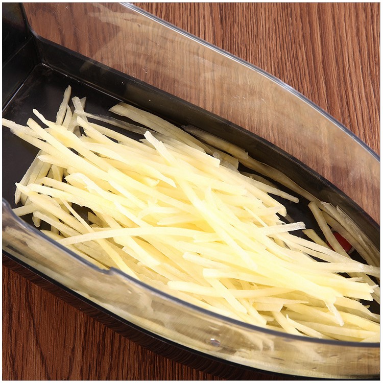 Vegetable Slicer Cutter, Peeler, Hand Protector, Storage Container with 6 Interchangeable Blades-17