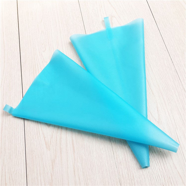 12Pcs/Set Reusable Cake Icing Decorating Piping Bags Silicone Pastry Bag Set for Baking Supplies - Blue-2