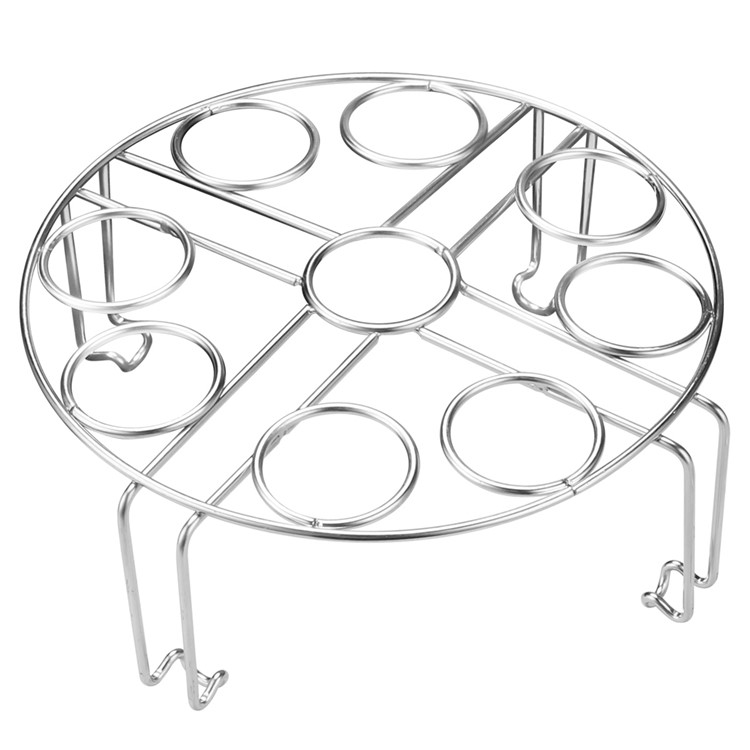 Dual Layers Stainless Steel Pot Steam Rack Household Steamed Egg Shelf Multi-functional Kitchenware Gadget-3