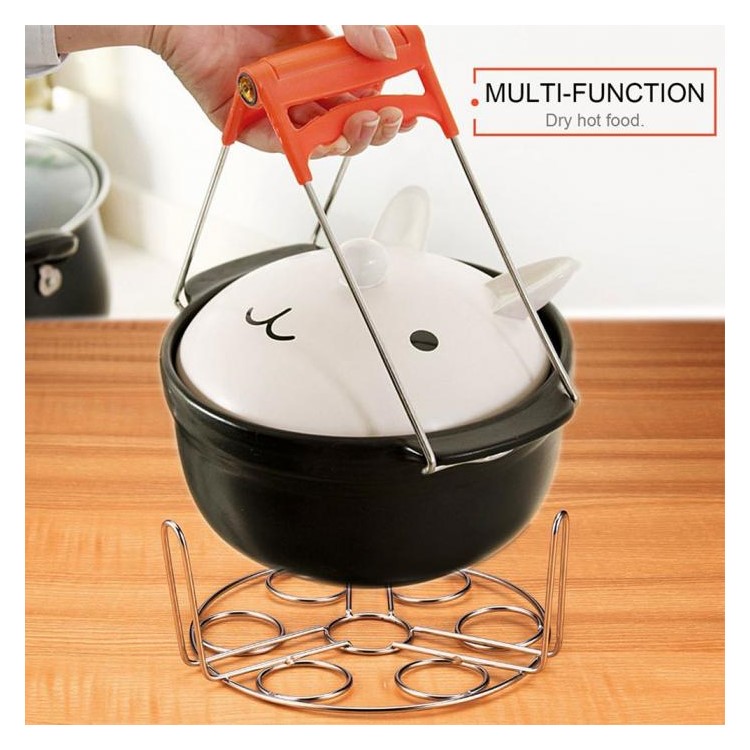 304 Stainless Steel Egg Steamer Basket Rack Egg Cooker Rack-10