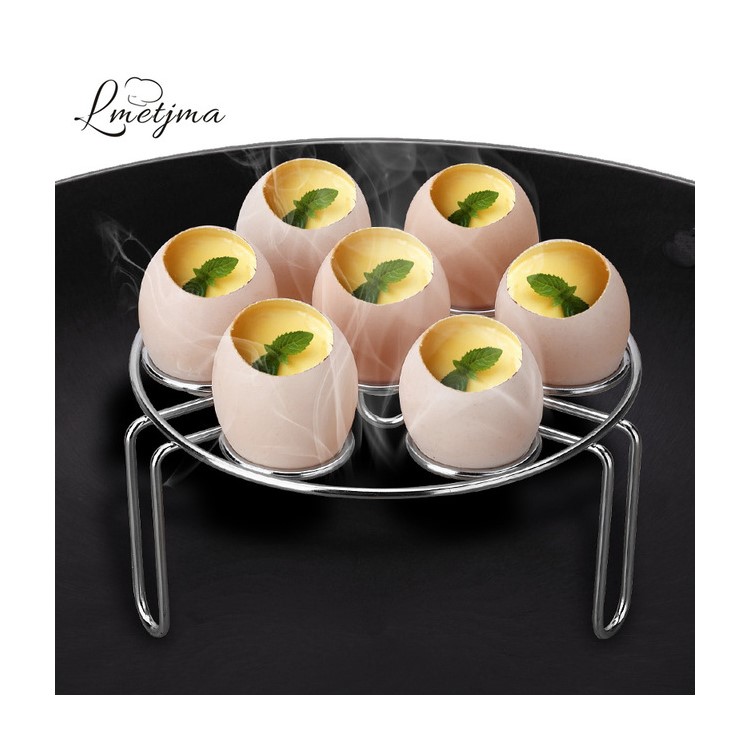 304 Stainless Steel Egg Steamer Basket Rack Egg Cooker Rack-5
