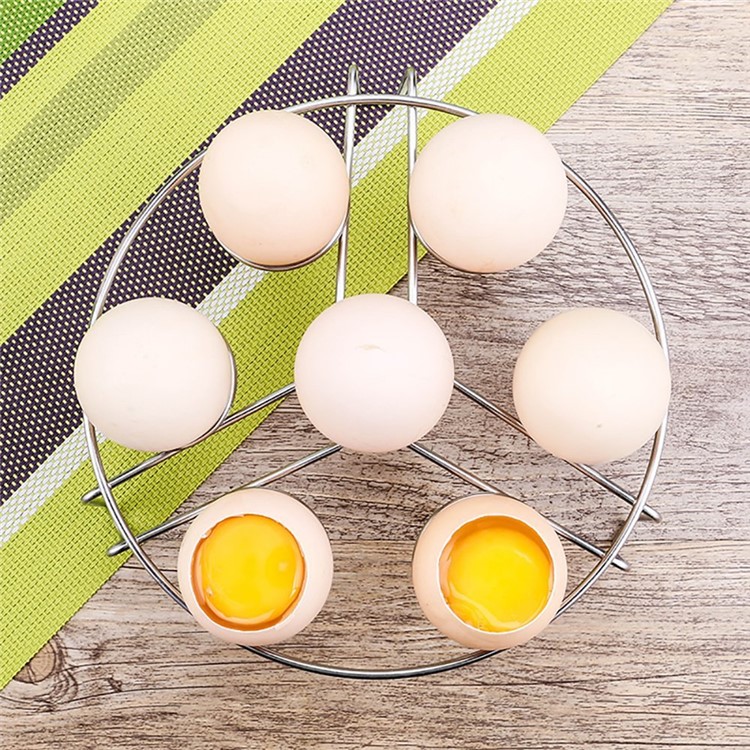 304 Stainless Steel Egg Steamer Basket Rack Egg Cooker Rack-7