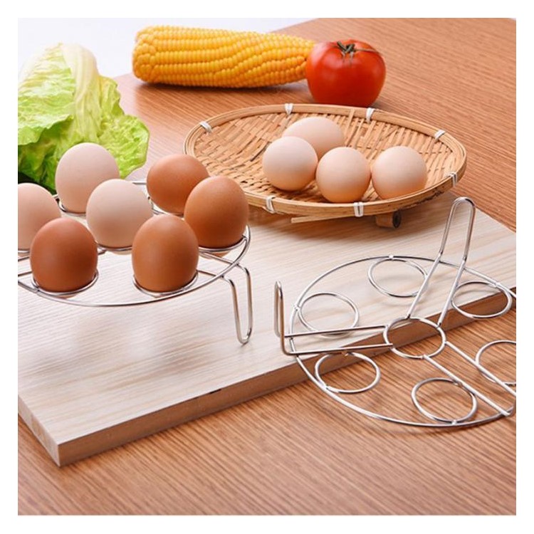 304 Stainless Steel Egg Steamer Basket Rack Egg Cooker Rack-8