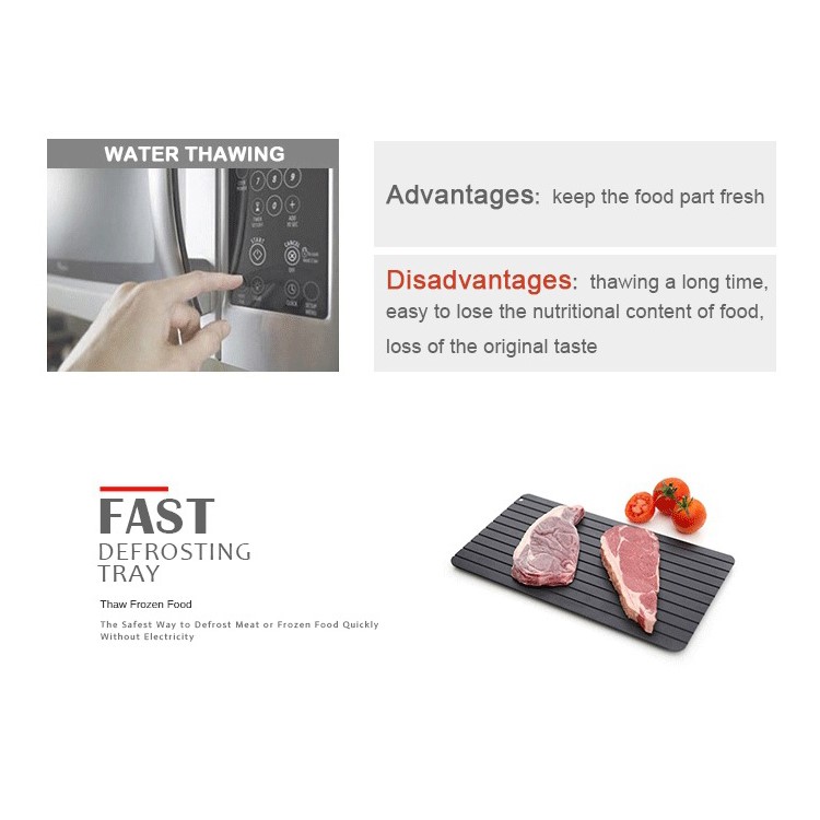 Fast Defrosting Tray Meat Food Fast Defrosting Tray Kitchen Tools, Size: 35.5 x 16.5 x 0.2cm-6