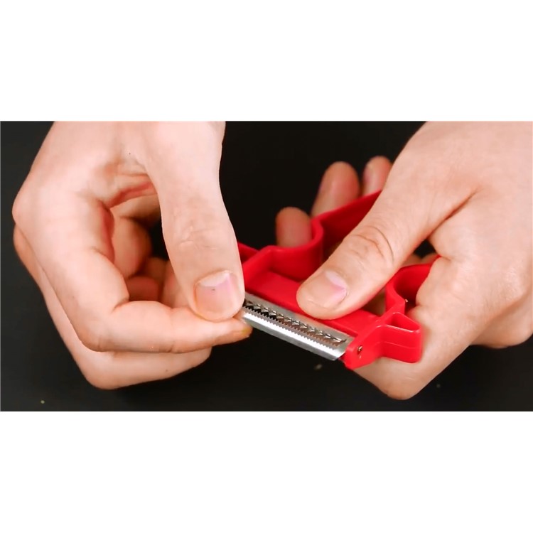 3PCS/Set Slicer Shredder Peeler Stainless Steel Blades Kitchen Tools Magic Trio Peeler Kit-3