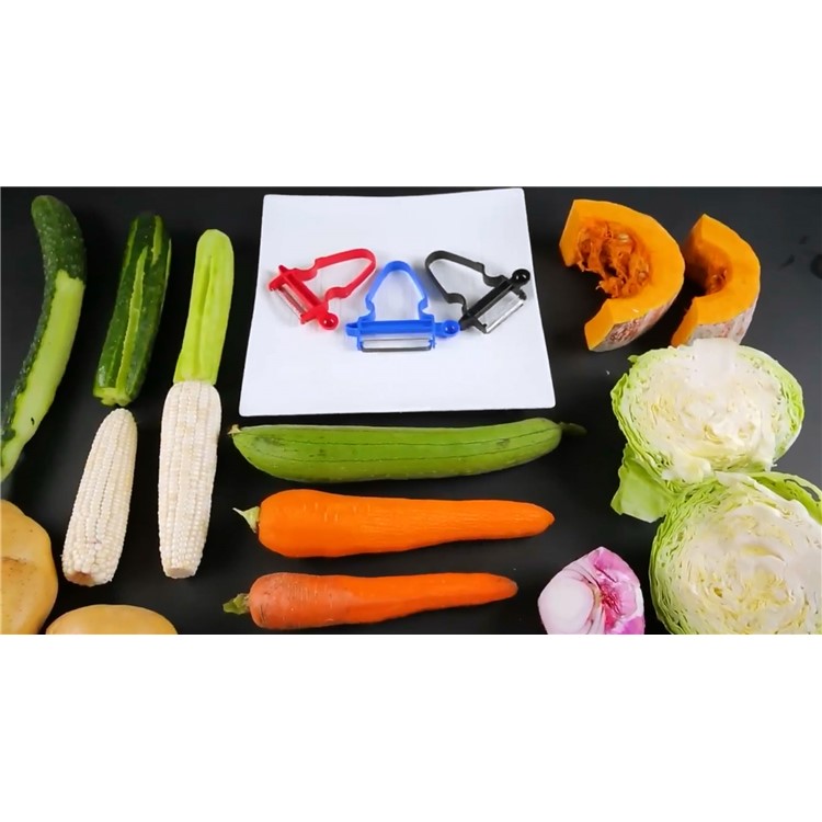 3PCS/Set Slicer Shredder Peeler Stainless Steel Blades Kitchen Tools Magic Trio Peeler Kit-5