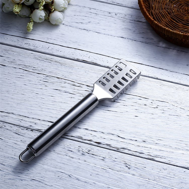 Stainless Steel Kitchen Utensils Fish Scales Skin Brush Scraping Tool-7