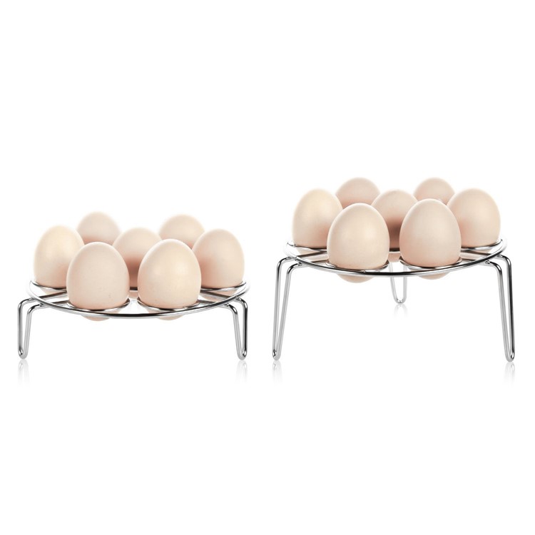 Kitchen Tool 2PCS Stainless Steel Egg Steamer Rack for Pressure Cooker-1