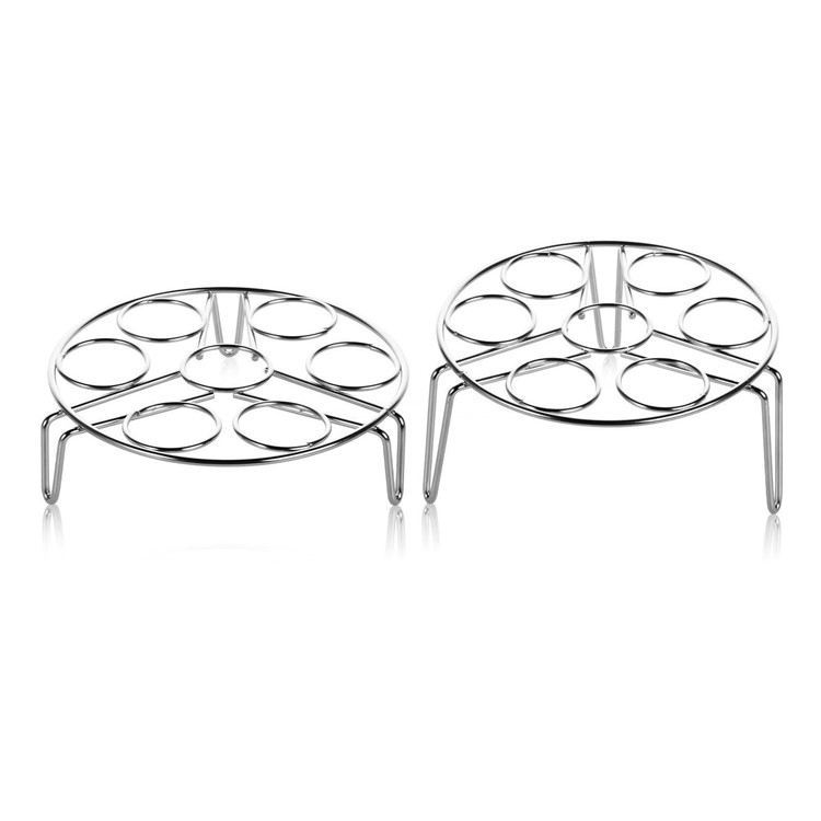 Kitchen Tool 2PCS Stainless Steel Egg Steamer Rack for Pressure Cooker-2