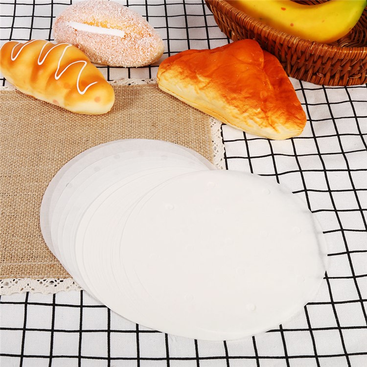 150PCS 9-inch Diameter Perforated Round Silicone Paper Liners for Bamboo Steamer Air Fryer-10