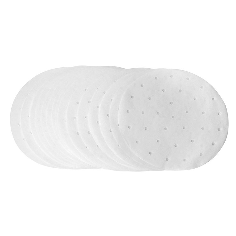150PCS 9-inch Diameter Perforated Round Silicone Paper Liners for Bamboo Steamer Air Fryer-12