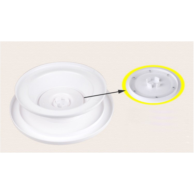Turntable Cake Stand Revolving Cake Decorating Stand with 2PCS Cake Decorating Nozzles-5