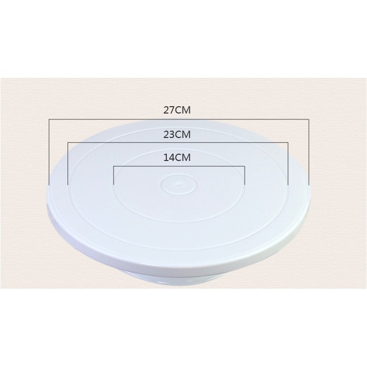 Turntable Cake Stand Revolving Cake Decorating Stand with 2PCS Cake Decorating Nozzles-7