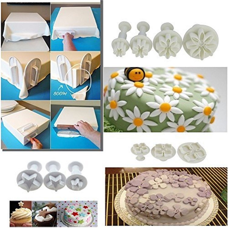 47Pcs/Set Fondant Cake Decoration Tool Set Catalina Fondant Cake Cutter Mold Tools Set-2