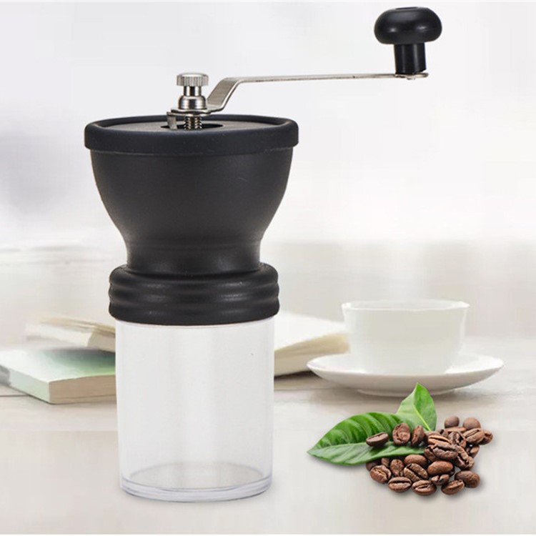 100G Manual Coffee Grinder Washable Ceramic Core Hand Burr Mill Grinder Maker - Black-2