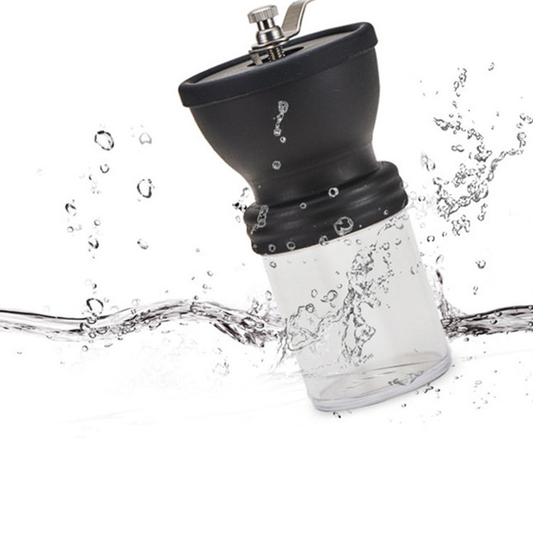 100G Manual Coffee Grinder Washable Ceramic Core Hand Burr Mill Grinder Maker - Black-4
